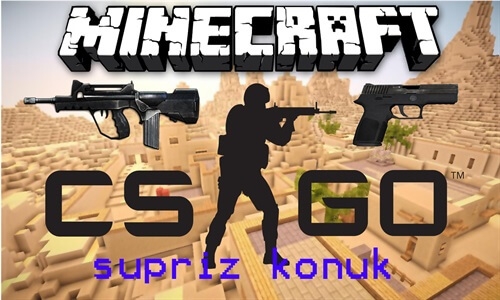 Minecraft Counter Strike CS GO Takipçimle Oynadım 