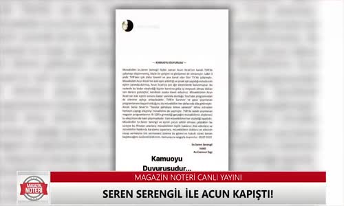 Seren Serengi̇l İle Acun Fena Kapıştı
