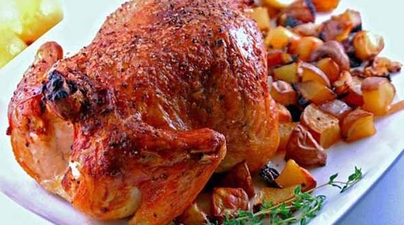 Fırında Bütün Tavuk Tarifi