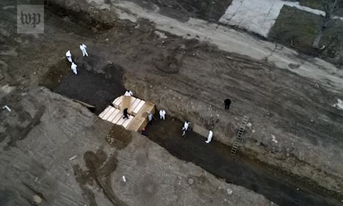  Drone ile Görüntülenen Corona Toplu Mezar ABD ,Hart Island'dan