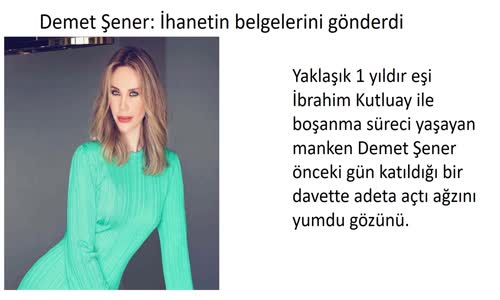Demet Şener:Edwina Bana Herşeyi Yolladı