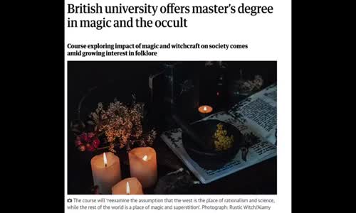 SHARE THIS! YOU CAN NOW GET A MASTERS DEGREE AT A UNIVERSITY IN DEVIL WORSHIP AND OCCULT PRACTICES!