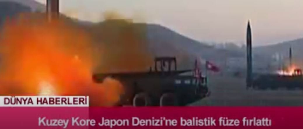 Kuzey Kore Japon Denizi'ne balistik füze fırlattı