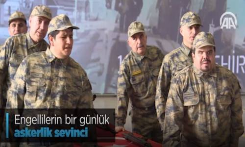 Engellilerin Bir Günlük Askerlik Sevinci