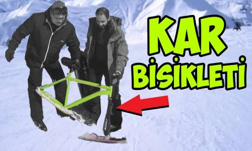 Kar Bisikleti Yaptık + Şişme Bot, Deniz Yatağı ile Kaydık