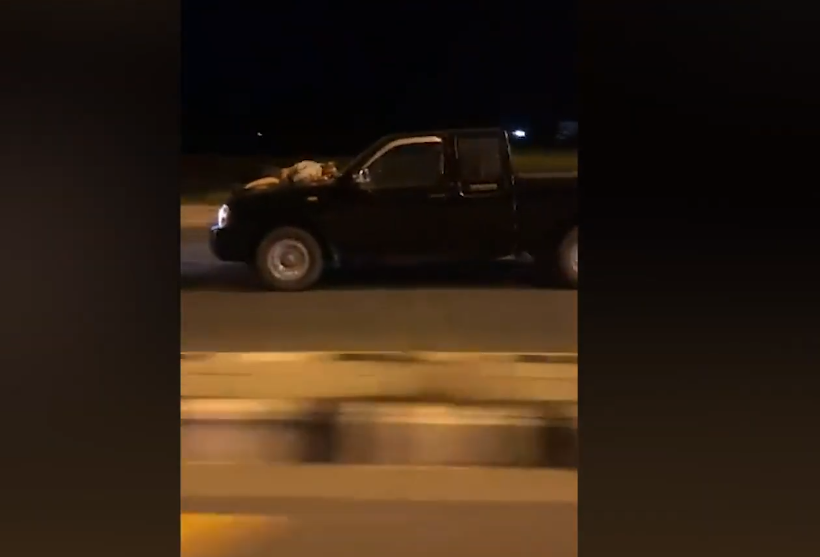 Tartıştığı Adamı Kaputun Üstünde Götüren Sürücü