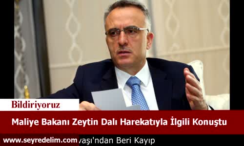 Maliye Bakanı Zeytindalı Harekatıyla İlgili Konuştu