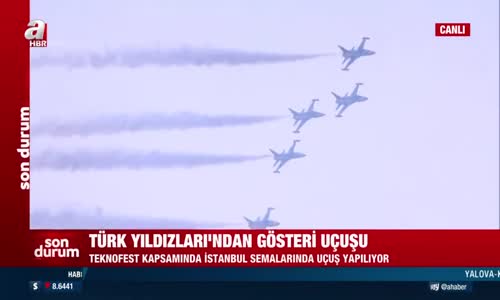 TEKNOFEST kapsamında Türk Yıldızları'ndan gösteri uçuşu!