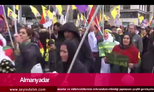Türk Bakanlara İzin Vermeyen Almanya PKK'nın Yürüyüşüne İzin erdi