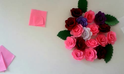 Keçeden 3d Çicek Yapımı