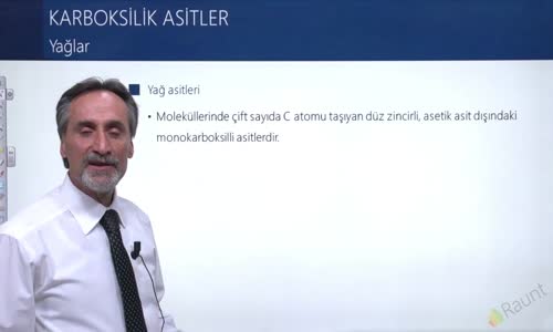 EBA KİMYA LİSE -  ORGANİK BİLEŞİKLER 2 - KARBOKSİLİK ASİTLER - YAĞ ASİTLERİ