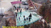 Torul Kalesi cam seyir terası büyülüyor