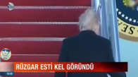 Rüzgar Uçtu Ve Donald Trump'ın Keli Göründü