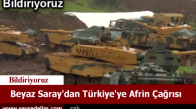 Beyaz Saraydan Türkiye'ye Afrin Çağrısı