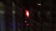 Başakşehir’de 15 katlı binada korkutan yangın 