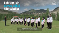 Şehitler için Çanakkale Türküsü'nü Seslendirdiler 