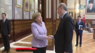 Cumhurbaşkanı Erdoğan, Şansölye Merkel’i Kabul Etti