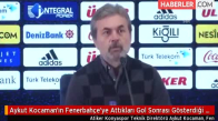 Aykut Kocaman'ın Fenerbahçe'ye Attıkları Gol Sonrası Gösterdiği Tepki Gündeme Oturdu