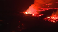 Hawaii'deki Lav Akışının Muhteşem Gece Görüntüleri