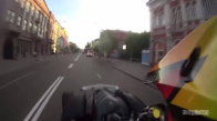 Peşine Polisleri Takıp Kovalamaca Oynayan Motosikletli
