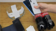 Iphone X - Samsung Galaxy S9 Plus CocaCola İle Sağlamlık Testi # 111