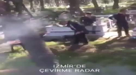 İzmir'de Mezarlıkta Mangal Sefası Yapan Vatandaşlar