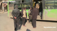 Halep'ten Yola Çıkan Tahliye Konvoyu İHA'larla İzleniyor