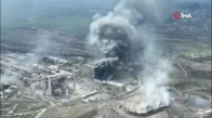 Mariupol’deki Azovstal Fabrikasına Düzenlenen Saldırı Havadan Görüntülendi