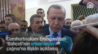 Cumhurbaşkanı Erdoğan'dan 'Bahçeli'nin Erken Seçim Çağrısı'na İlişkin Açıklama