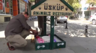Sokak Hayvanları İçin Mini Restoran Oluşturdu