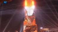 Dubai'deki Yeni Yıl Lazer Şovu Guinness Rekoru Kırdı