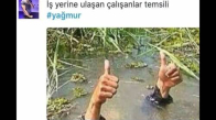 İstanbul'daki Yağmurdan Sonra Atılan Tweetler