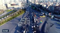 İstanbul’da Karne Trafiği Havadan Görüntülendi