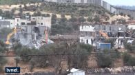 İsrail Güçleri Filistinlilere Ait İki Binayı Yıktı