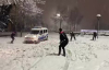 Polislerin kar keyfi 