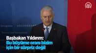 Başbakan Yıldırım Bu Büyüme Oranı Bizim İçin Bir Sürpriz Değil 