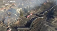 Bulgaristan'da gaz taşıyan yük treninde patlama