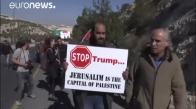 Filistinliler Trump'a Eylemle Seslendi