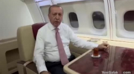 Cumhurbaşkanı Erdoğan Eşi Emine Erdoğan'la Uçakta Sahur Yaptı