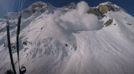 Adrenalin Tutkunu Kayakçının Çığdan Kaçış Planı