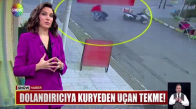 Dolandırıcıya kuryeden uçan tekme!