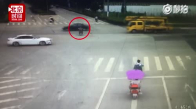 Çinde Arabayı Görmeyen Motorsikletin Kazası
