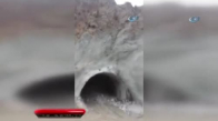 Yusufeli Barajı inşaatında Tünelin Çökme Anı Kamerada
