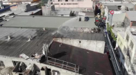 Bayrampaşa’da iş yerinin çatısı alev alev yandı