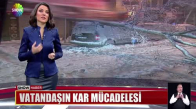 Vatandaşın kar mücadelesi 