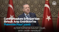 Cumhurbaşkanı Erdoğan’dan Birleşik Arap Emirlikleri'ne 'Fahrettin Paşa' Yanıtı 