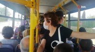 Halk otobüsünde nefes alacak yer kalmadı 