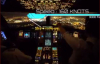 Gece İniş Yapan Bir Uçağın Kokpit Görüntüleri