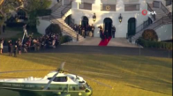 Trump, Beyaz Saray'a veda etti 