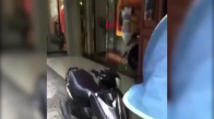Mağazaya Motosikletle Dalan Sürücü